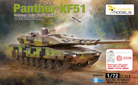 Vespid Models 1/72 Panther KF51 German Main Battle Tank Metal barrel +3D printed parts +DIE-CUT MASK (Special Order)
