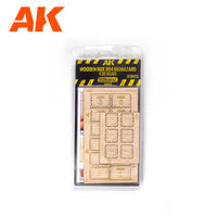 AK Interactive 1/35 Wooden Box 004 Biohazard, 3 Units (Special Order)