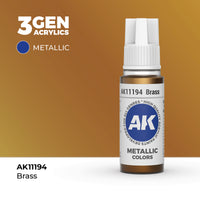 AK Interactive 3G Acrylic Brass 17ml (Special Order)