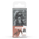 AK Interactive Basing Bits Dogs (9 Pieces) (Special Order)