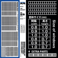 Model Art 1/700 Windows Frames Sets 1 for IJN Vessel Models Photo Etched Parts (Special Order)