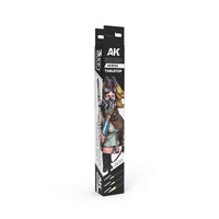 AK Interactive Tabletop Syntethic Brushes Set (3 Brushes) (Special Order)