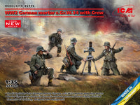 ICM 1/35 WW2 German mortar GrW 34 with Crew (mortar and 4 figures), Figure (Special Order)
