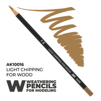 AK Interactive Weathering Pencil - Light Chipping For Wood (Box - 5 Units) (Special Order)