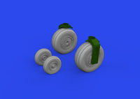 Eduard 1/48 F-4E wheels [Brassin], for MENG (Special Order)