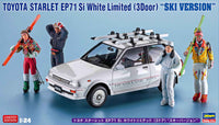 Hasegawa 1/24 Toyota Starlet EP71 Si White Limited (3Door) "Ski Version" (Special Order)