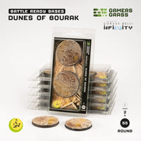 Gamers Grass Battle Ready Bases - Dunes of Bourak - Round 55mm (2x) (Designed for Infinity) (Special Order)