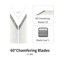 DSPIAE CT-B60 60° Chamfering Blades (for AT-CT) (Special Order)