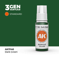 AK Interactive 3G Acrylic Dark Green 17ml (Special Order)