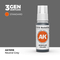 AK Interactive 3G Acrylic Neutral Grey 17ml (Special Order)