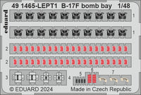Eduard B-17F bomb bay 1/48 Photo etched set for EDUARD (Special Order)