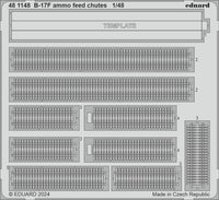 Eduard B-17F ammo feed chutes 1/48 Photo etched set for EDUARD (Special Order)