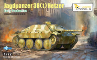 Vespid Models 1/72 Jagdpanzer38(t)Hetzer Early Production Metal barrel +Metal tow cable (Special Order)