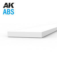 AK Interactive ABS Strip - 0.75 x 5.00 x 350mm x 10 units (Special Order)