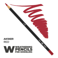 AK Interactive Weathering Pencil - Red (Box - 5 Units) (Special Order)
