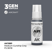 AK Interactive 3G Air - Medium Gunship Grey FS 36118 (Special Order)