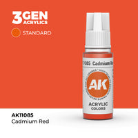 AK Interactive 3G Acrylic Cadmium Red 17ml (Special Order)