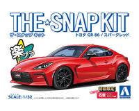 Aoshima 1/32 SNAP KIT #10-SR Toyota GR 86 2021(Spark Red) (Special Order)