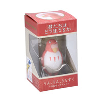 Ensky UN-01 Yes Nod Tilting Figure The Parakeet (Red) "The Boy and The Heron" (Special Order)