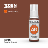 AK Interactive 3G Acrylic Saddle Brown 17ml (Special Order)