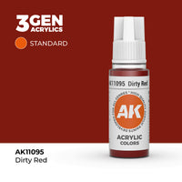 AK Interactive 3G Acrylic Dirty Red 17ml (Special Order)