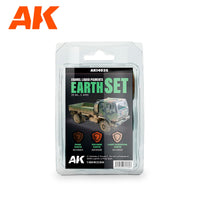 AK Interactive Enamel Liquid Pigment EARTH SET 35ml (3 ref) (Special Order)