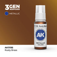 AK Interactive 3G Acrylic Rusty Brass 17ml (Special Order)