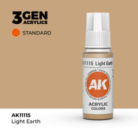 AK Interactive 3G Acrylic Light Earth 17ml (Special Order)