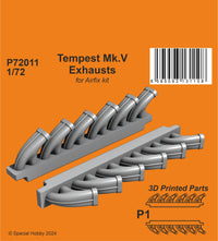 CMK 1/72 3D Printed Tempest Mk.V Exhausts / for Airfix kit (Special Order)