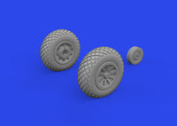 Eduard P-51D wheels block tread 2 1/72 Brassin for EDUARD (Special Order)