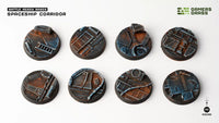 Gamers Grass Battle Ready Bases - Spaceship Corridor - Round 32mm (x8) (Special Order)