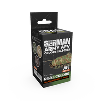 AK Interactive Real Colors German Army AFV Colors 1943-1945 Set (Set of 3) (Special Order)