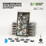 Gamers Grass Battle Ready Bases - Svalarheima’s Outpost - Round 25mm (8x) (Designed for Infinity) (Special Order)