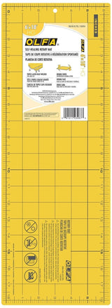OLFA RM-HG-01/YEL 6" x 18" Double Sided Rotary Mat, Yellow (Special Order)