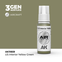 AK Interactive 3G Air - US Interior Yellow Green (Special Order)