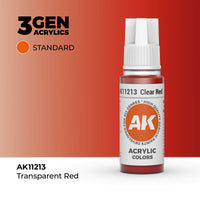 AK Interactive 3G Acrylic Clear Red 17ml (Special Order)