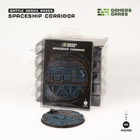 Gamers Grass Battle Ready Bases - Spaceship Corridor - Round 90mm (x1) (Special Order)