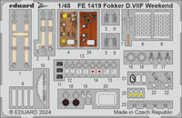 Eduard Fokker D.VIIF Weekend 1/48 Zoom Set for EDUARD (Special Order)