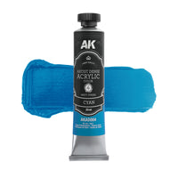 AK Interactive Artist Dense Acrylic Color Cyan (Special Order)