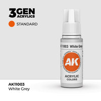 AK Interactive 3G Acrylic White Grey 17ml (Special Order)