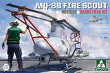 Takom 1/35 MQ-8B FIRE SCOUT w/MISSILE &BLADE FOLD KIT Helicopter (Special Order)