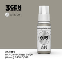 AK Interactive 3G Air - RAF Camouflage Beige (Hemp) BS381C/389 (Special Order)