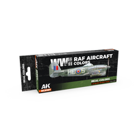 AK Interactive Real Colors WWII RAF Aircraft Colors Set (Set of 8) (Special Order)