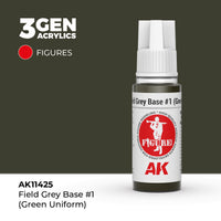 AK Interactive 3G Field Grey Base #1 (Green uniform) (Special Order)