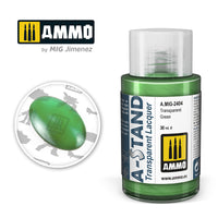 Ammo Mig A-Stand Lacquer Paint 30ml - Transparent Green (Special Order)