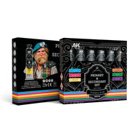 AK Interactive Artist Dense Acrylic Color Primary & Secondary Set (6 Tubes 20 ml) (Special Order)