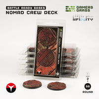 Gamers Grass Battle Ready Bases - Nomad Crew Deck - Round 55mm (2x) (Designed for Infinity) (Special Order)