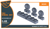 Clear Prop 1/48 TB.2 Wheel Set (Special Order)