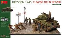 MiniArt 1/35 Dresden 1945. T-34/85 Field Repair. Big Set (Special Order)