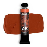 AK Interactive Gouache Medium Rust - 20 ml. (Special Order)